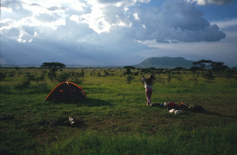 Allein in der Serengeti